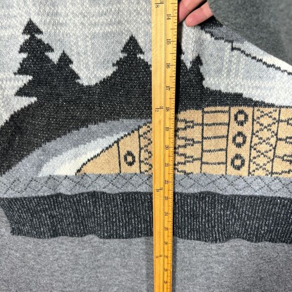 Woolrich Beige and Gray Patterned Turtleneck Sweater - Picture 5 of 13